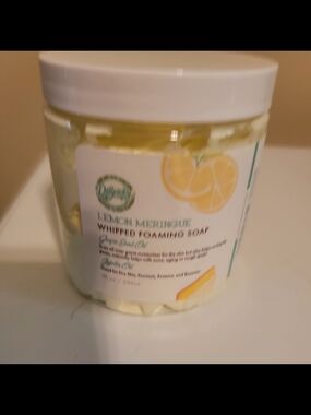 Lemon Meringue Whipped Foaming Soap — Yellow